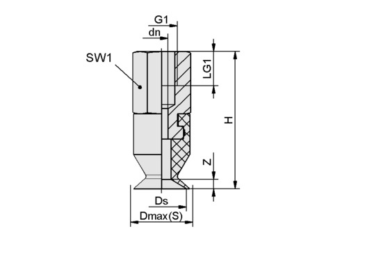 SGAN 16 PU-60 G1/8-IG