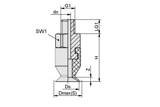 SGAN 16 PU-60 G1/8-AG